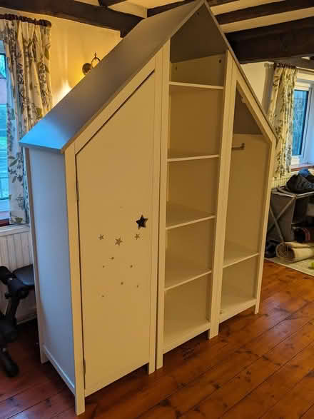 Photo of free Children's wardrobe/shelving unit (Woodcote) #3