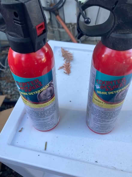 Photo of free Two aerosol cans of bear deterrent (Foothill Boulevard Cupertino) #1