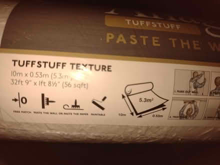 Photo of free 3 rolls of woodchip wallpaper (Corby NN18) #2