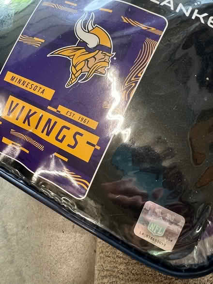 Photo of free Official NFL Vikings blanket (Niwot) #3