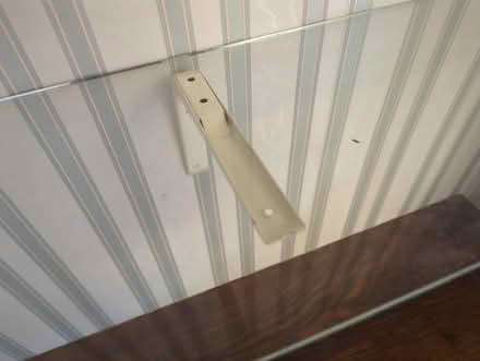 Photo of free Glass shelves (X4) with white brackets (Strawberry Hill TW1) #3