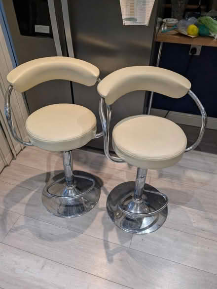 Photo of free 2x Cream bar stools (Yate BS37) #1