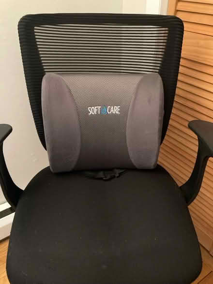 Photo of free Office chair and lumbar pillow (New Hope) #3