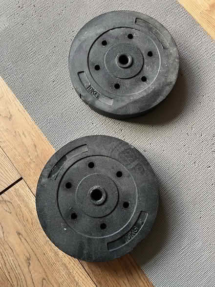 Photo of free 2 x 10kg weight plates (Sydenham SE26) #1