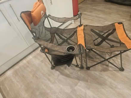 Photo of free Reclining camping chair and bag (Bn1 4fa) #1