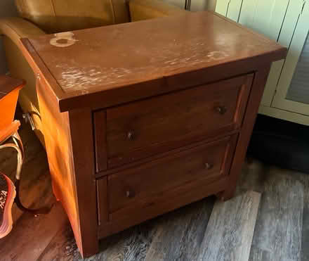 Photo of free Bedside table (Charlottesville off locust) #1