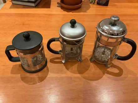 Photo of free 3 cafetière (Woodlands TW7) #1