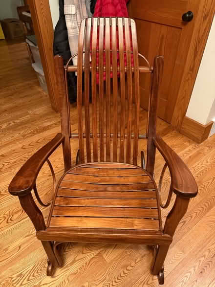 Photo of free Wooden Rocking Chair (Near 11 and Woodward) #1