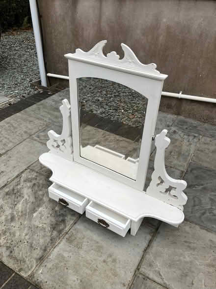 Photo of free Upcycled antique tabletop mirror with 2 drawers (Gowerton SA4) #1