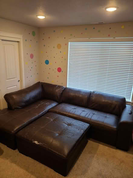 Photo of free Leather sectional storage ottoman (Adair village) #2