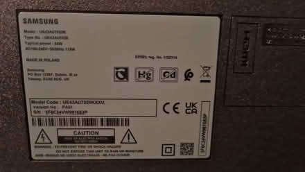 Photo of free Samsung 43" smart TV (Barnard's Green WR14) #3