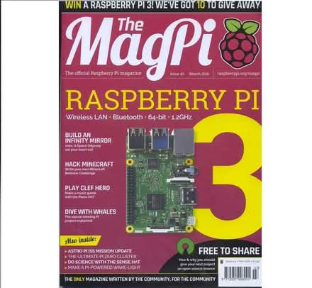 Photo of free 24 "Magpi" Raspberry Pi Computing Magazines 2016-17 (Marple SK6) #1