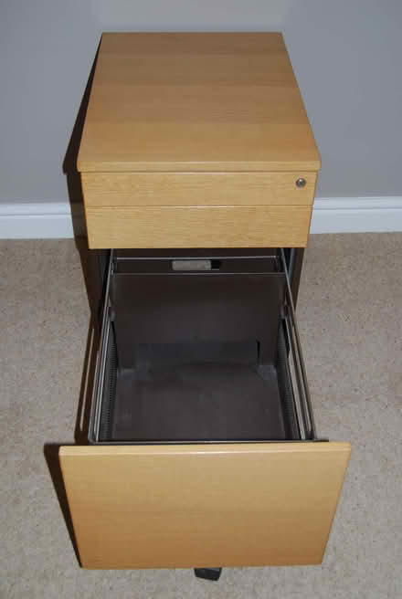Photo of free Under desk pedestal with room for hanging files (The Moravian Settlement DE72) #2