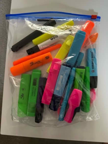Photo of free Highlighter pens (Pooley Green TW20) #1