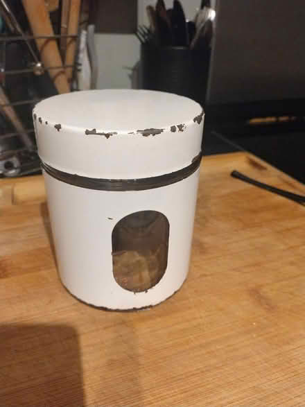 Photo of free White Small glass jar (Adamsdown CF24) #1