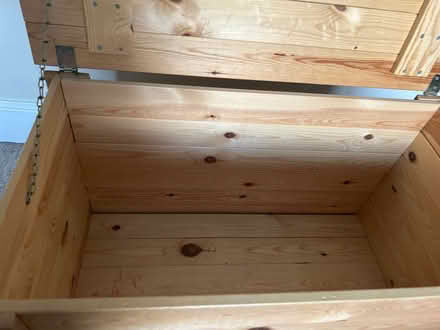 Photo of free pine storage box (Clieves Hills L39) #1