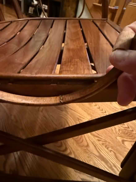 Photo of free Wooden Rocking Chair (Near 11 and Woodward) #4