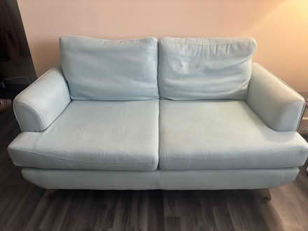 Photo of free Blue 2 seater Sofa (Wavendon Gate MK7) #1