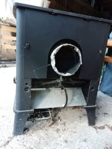 Photo of free Cast iron stove, for gas/ outside (London Road near BP) #2