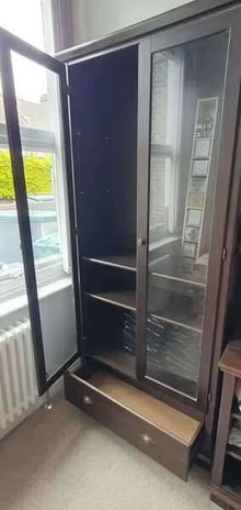 Photo of free Glass Display Cabinet : Dark Brown : Wood (Earlsfield SW19) #2