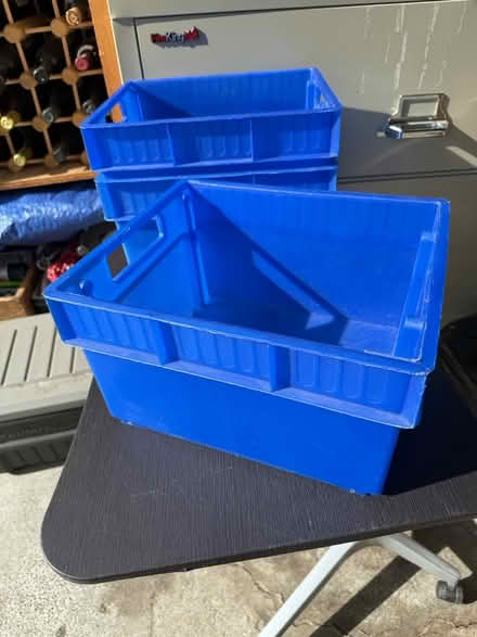 Photo of free 3 stacking plastic bins (Mill Valley) #1