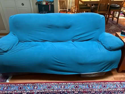 Photo of free Couch with two leg rests (Mercer Island) #1