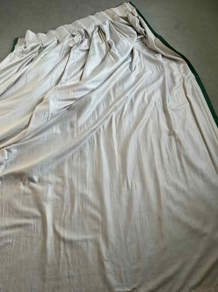 Photo of free Pair of Dark Green Tripple pleated curtains, 90 x102 inches. (Henfield BN5) #3