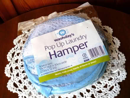 Photo of free New Pop Up Laundry Hamper (Blue) (Woodside WD25) #1