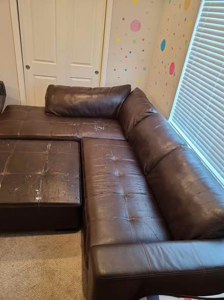 Photo of free Leather sectional storage ottoman (Adair village) #4