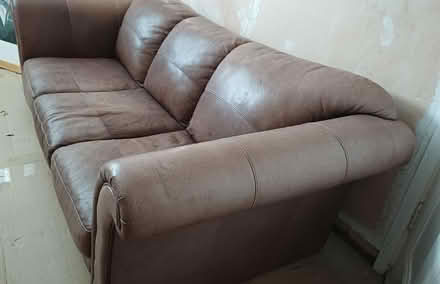 Photo of free 1 three seater leather sofa (Taunton Fairwater District Ward TA1) #4
