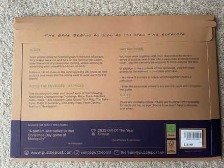 Photo of free Escape room in an envelope (Craigie PH2) #2