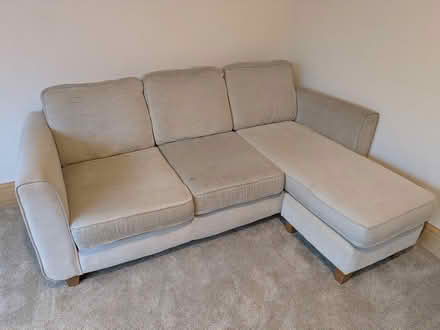 Photo of free White 3-Corner Seater Sofa (S8 (Woodseats)) #1