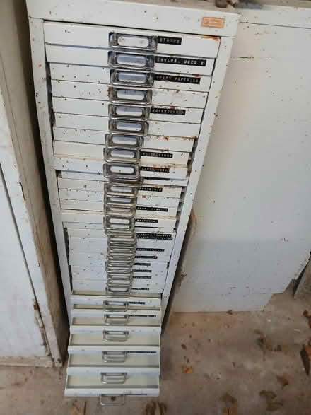 Photo of free Shallow draw metal filing cabinet (Kings Norton B38) #1