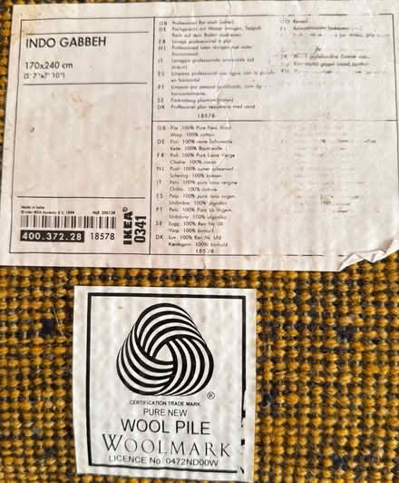 Photo of free IKEA wool rug (North Halifax) #1