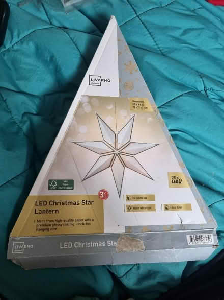 Photo of free Hanging paper star with lights Unused (HA0) #1