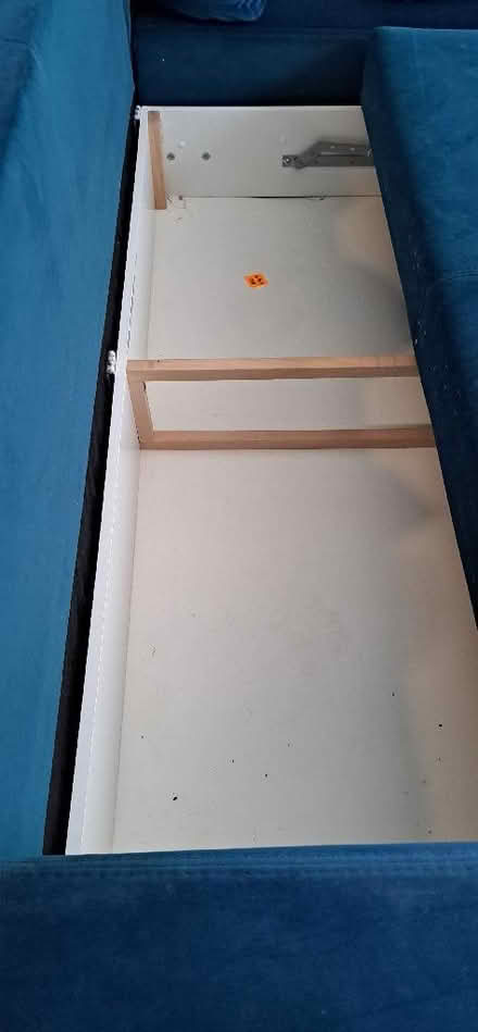 Photo of free Teal Velvet Storage Corner Sofa Bed (Shepherds Bush W14) #4