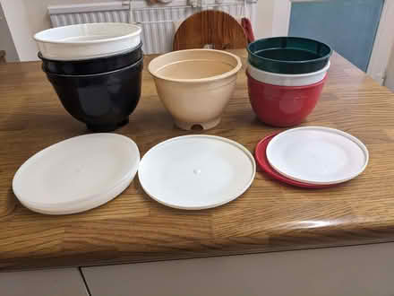 Photo of free Plastic Christmas Pudding containers and lids (Caversham Park RG4) #1