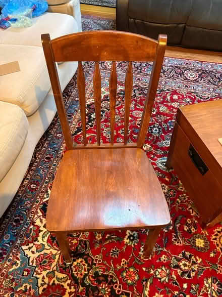 Photo of free Walnut Engraved Desk with and chair (Mercer Island) #3