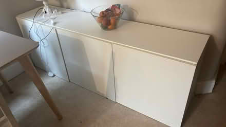 Photo of free IKEA tv unit white (Oval SW9) #2