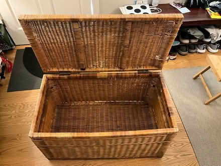 Photo of free Wicker storage box (Redwood City, Woodside Plaza) #3