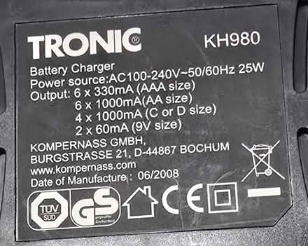 Photo of free Battery Charger (South Kensington station. SW3) #2