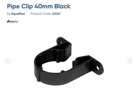 Photo of 1x 6mm/ 5.5mm ply wood board off-cut and 4x 40mm pipe clips (Alcester Lanes End B14) #2