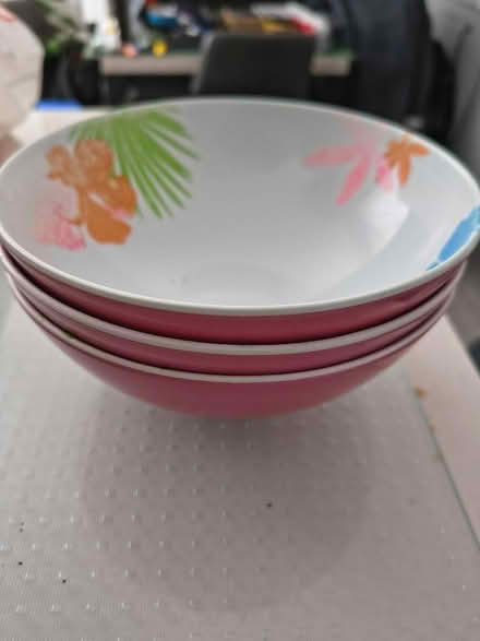 Photo of free 3 x plastic breakfast bowls (Common Edge FY4) #2