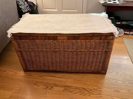 Photo of free Wicker storage box (Redwood City, Woodside Plaza) #1