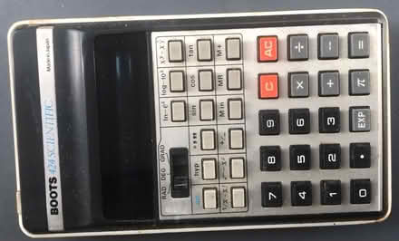 Photo of free 1977 Boots Calculator (Woodlands Av., Sidcup DA15) #1