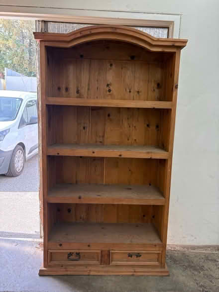 Photo of free Rustic pine shelf (Mt. View, near Costco) #1