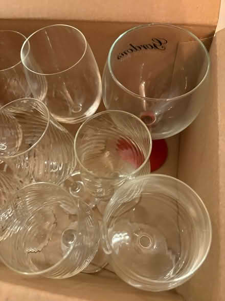 Photo of free Box of nine wine and cocktail glasses (Seal TN15) #3