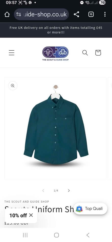 Photo of Scout uniform (Hucknall NG15) #1