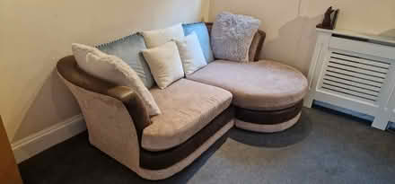 Photo of free Beige sofa (Brockton much wenlock TF13) #2