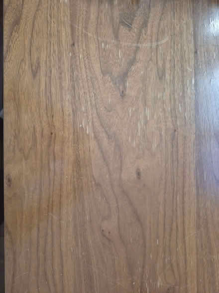 Photo of free Desk / console table - 120x45cm - Dark brown with chrome leg (Fortis Green N10) #2